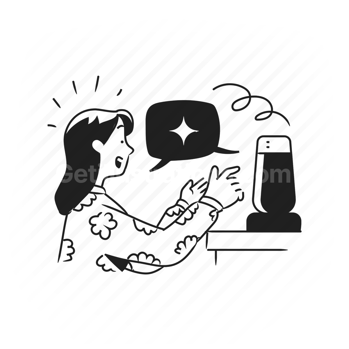 Social Media and Communication illustration preview image